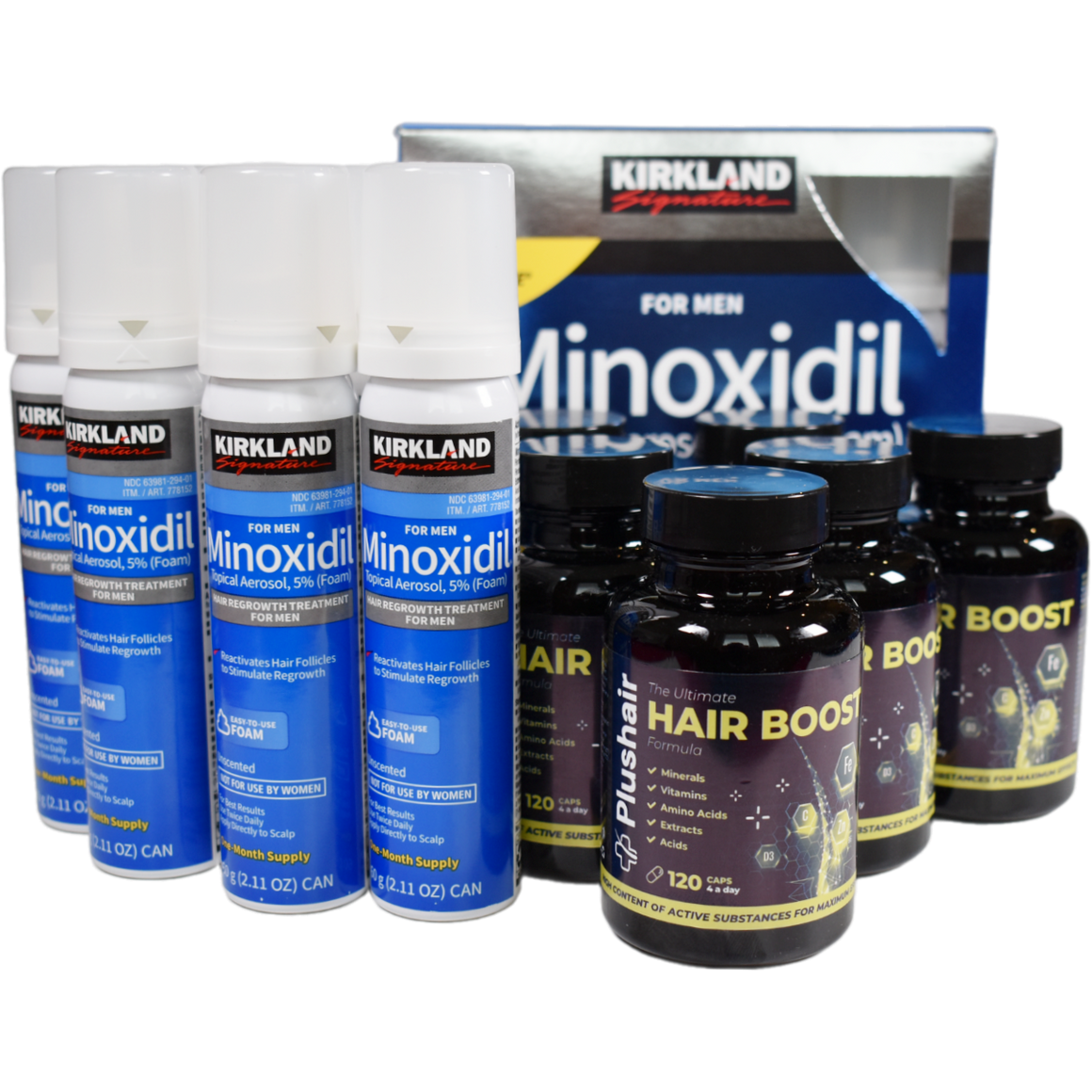 Szett Minoxidil hab + vitaminok - 6 hónapra